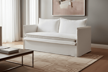 Courtenay 2 Seat Slip Cover Sofa - Cloud at Online8 Furniture Auckland NZ