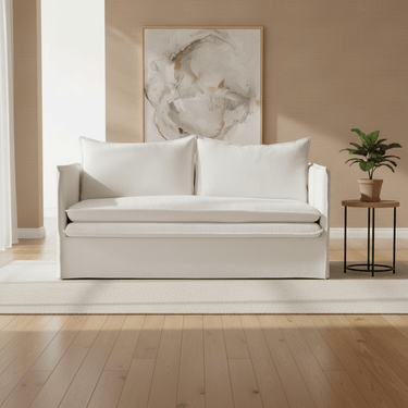 Courtenay 2 Seat Slip Cover Sofa - Cloud at Online8 Furniture Auckland NZ