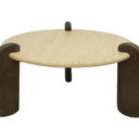 Cove Travertine Coffee Table - Large at online8 furniture store Auckland