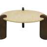 Cove Travertine Coffee Table - Large at online8 furniture store Auckland