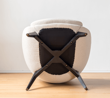 Crescent Boucle Lounge Chair at online8 furniture store Auckland
