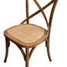 Cross Back Dining Chair - Antique Oak at online8 furniture store Auckland