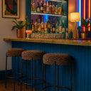 Crown Barstool - Brown /Black at Online8 Furniture Auckland NZ