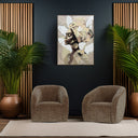 Crown Leopard Print Swivel Chair - Black/Brown at Online8 Furniture Auckland NZ