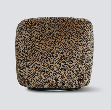 Crown Leopard Print Swivel Chair - Black/Brown at Online8 Furniture Auckland NZ
