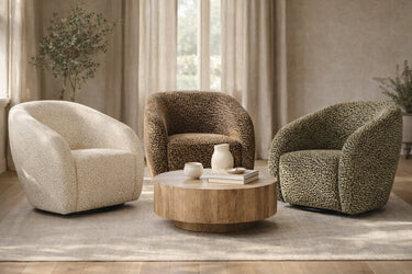 Crown Swivel Chair - Olive/Black at Online8 Furniture Auckland NZ