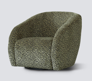 Crown Swivel Chair - Olive/Black at Online8 Furniture Auckland NZ