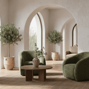 Crown Swivel Chair - Olive/Black at Online8 Furniture Auckland NZ