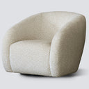 Crown Swivel Chair - Taupe/Natural at Online8 Furniture Auckland NZ