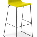Cruise Sled Bar Stool - Augustus Turmeric at online8 furniture store Auckland