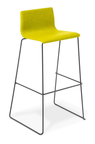Cruise Sled Bar Stool - Augustus Turmeric at online8 furniture store Auckland