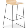Cruise Sled Bar Stool - Natural Beech at online8 furniture store Auckland