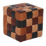 Cube Leather Ottoman at online8 furniture store Auckland