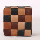 Cube Leather Ottoman at online8 furniture store Auckland