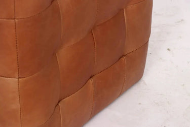 Cube Leather Ottoman at online8 furniture store Auckland