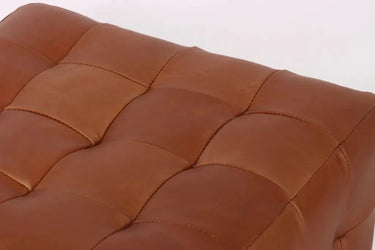 Cube Leather Ottoman at online8 furniture store Auckland