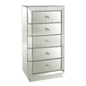 Curio 5 Drawer Mirrored Tallboy at online8 furniture store Auckland