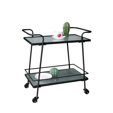 Curtis Metal Bar Cart Trolley with Wheels at online8 furniture store Auckland