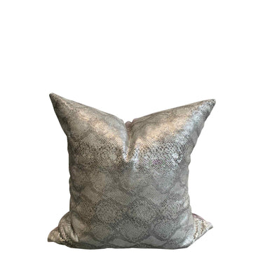 Cushion Cover - Reptile Skin foil Print at online8 furniture store Auckland