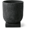Cut Stone U Pot with Square Base at online8 furniture store Auckland