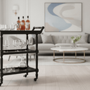 Cyrus Bar Cart - Black at Online8 Furniture Auckland NZ