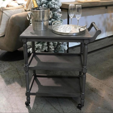 Cyrus Bar Cart - Charcoal at online8 furniture store Auckland