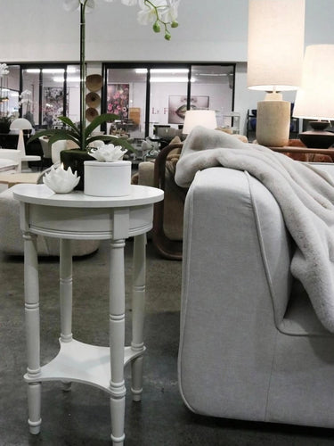 Cyrus Side Table Round at online8 furniture store Auckland