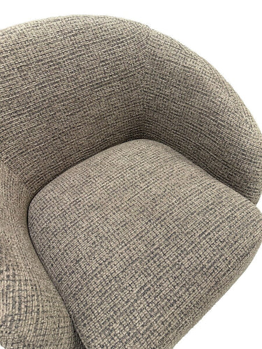 Daisey Swivel Accent Chair - Caramel & Black at online8 furniture store Auckland