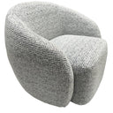 Daisey Swivel Accent Chair - White & Black at online8 furniture store Auckland