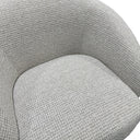 Daisey Swivel Accent Chair - White & Taupe at online8 furniture store Auckland