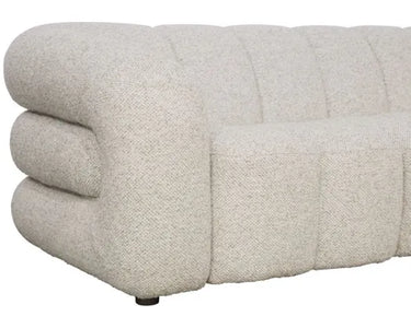 Dani 3 Seater Sofa in warm oatmeal fleck boucle-style weave