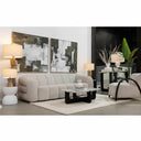 Dani 3 Seater Sofa in oatmeal fleck for contemporary, relaxed interiors