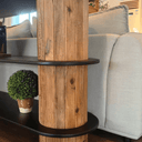Danika Pine Oval Console Table at online8 furniture store Auckland