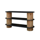 Danika Pine Oval Console Table at online8 furniture store Auckland