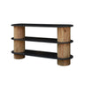 Danika Pine Oval Console Table at online8 furniture store Auckland