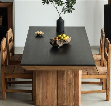 Danika Pine Tapered Dining Table 240cm at online8 furniture store Auckland