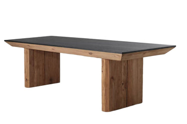 Danika Pine Tapered Dining Table 240cm at online8 furniture store Auckland