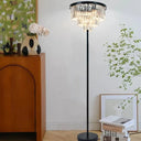 Deco Crystal Floor Lamp – Antique Black at Online8 Furniture Auckland NZ