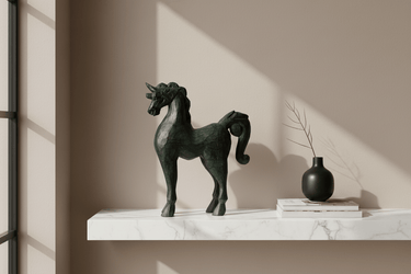 Decorative Horse - Dark Green at Online8 Furniture Auckland NZ