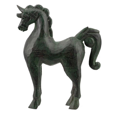 Decorative Horse - Dark Green at Online8 Furniture Auckland NZ