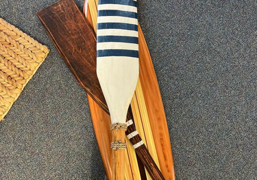 Decorative Wooden Oars Natural at online8 furniture store Auckland