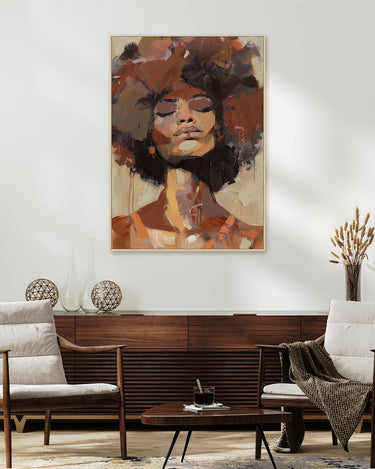 Deep Thinking Framed Canvas Wall Art at online8 furniture store Auckland