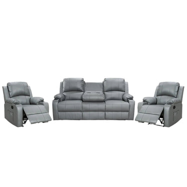 Denver Manual Recliner Lounge Suite - 3+1+1 at online8 furniture store Auckland