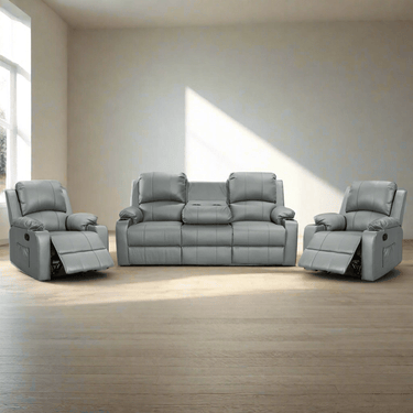 Denver Manual Recliner Lounge Suite - 3+1+1 at online8 furniture store Auckland