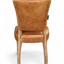 Derringer Aged Leather Dining Chair – Cognac at Online8 Furniture Auckland NZ