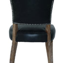 Derringer Dining Chair Vintage Ebony side profile with solid timber frame at Online8 Furniture Auckland NZ