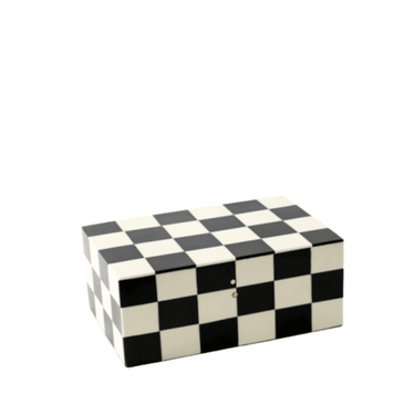Designer Box Checkered  - Small at online8 furniture store Auckland