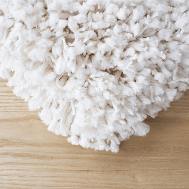 Devon White Shaggy Rug at online8 furniture store Auckland