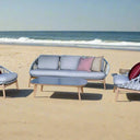 Dezza 5 Pcs Luxury Lounge Suite - Grey at online8 furniture store Auckland