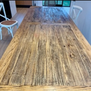 Dining Table Reclaimed Elm - 3000mm at online8 furniture store Auckland